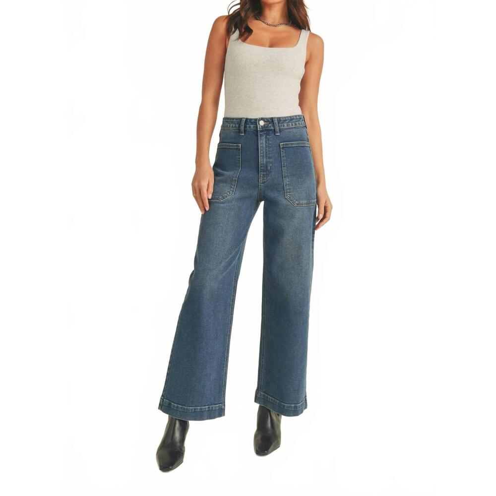 NEW JBD. women's eve utility pants in dark denim